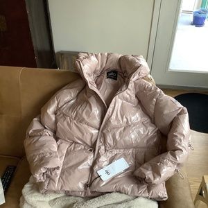 COPY - XXS Alo Yoga Stunner Puffer Jacket in Dusty Pink NWT
